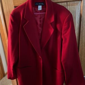 Women's Vibrant Red Blazer
